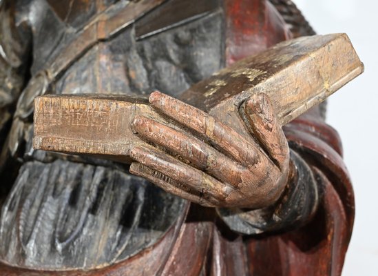 Saint James, 18th Century, Large Polychrome Oak Carving-RVK-1806897