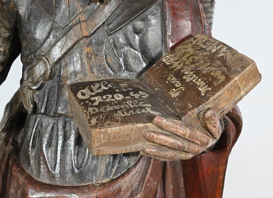 Saint James, 18th Century, Large Polychrome Oak Carving-RVK-1806897