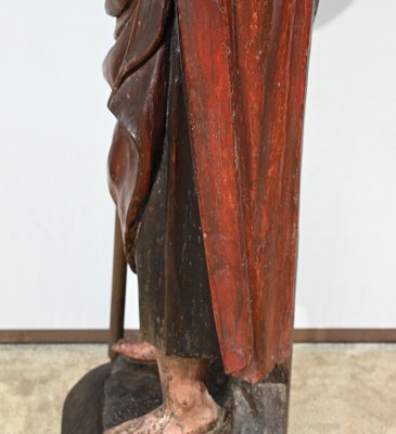 Saint James, 18th Century, Large Polychrome Oak Carving-RVK-1806897