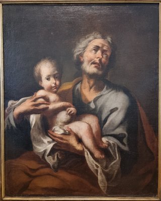 Saint Joseph with Child, 1750, Oil on Canvas-KSV-2043287