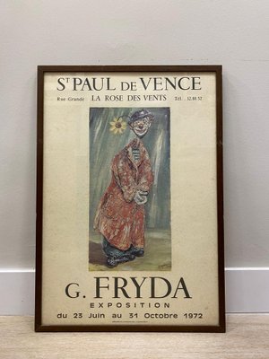 Saint Paul de Vence Exhibition Posters by Giuseppe Fryda, 1972-3, Framed, Set of 2-NUC-1426442