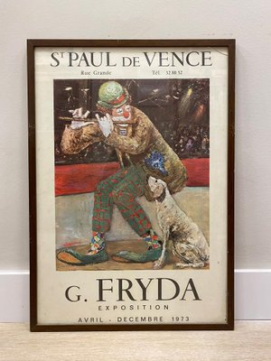 Saint Paul de Vence Exhibition Posters by Giuseppe Fryda, 1972-3, Framed, Set of 2-NUC-1426442