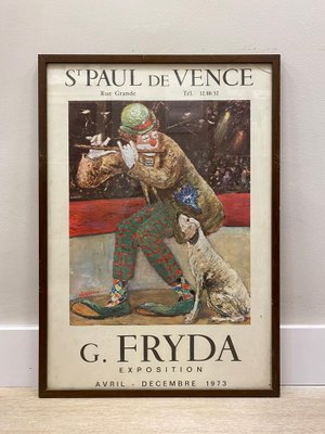 Saint Paul de Vence Exhibition Posters by Giuseppe Fryda, 1972-3, Framed, Set of 2-NUC-1426442