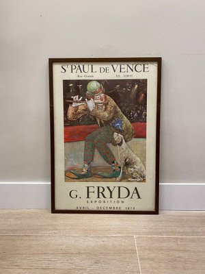 Saint Paul de Vence Exhibition Posters by Giuseppe Fryda, 1972-3, Framed, Set of 2-NUC-1426442