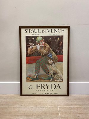 Saint Paul de Vence Exhibition Posters by Giuseppe Fryda, 1972-3, Framed, Set of 2-NUC-1426442