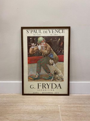 Saint Paul de Vence Exhibition Posters by Giuseppe Fryda, 1972-3, Framed, Set of 2-NUC-1426442