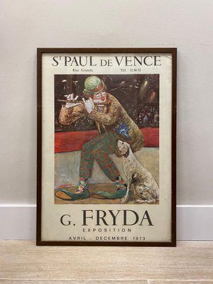 Saint Paul de Vence Exhibition Posters by Giuseppe Fryda, 1972-3, Framed, Set of 2-NUC-1426442