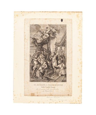 Saints John and Paul - Original Etching by Achille Parboni - 1820 1820-ZCI-761179