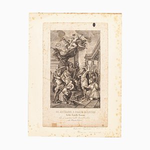 Saints John and Paul - Original Etching by Achille Parboni - 1820 1820-ZCI-761179