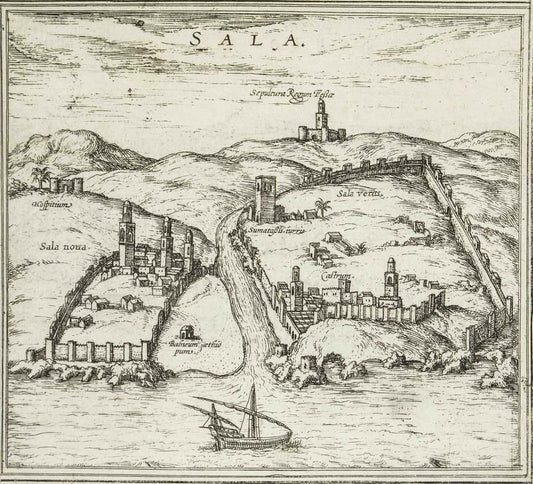 Sala, Map from ''Civitates Orbis Terrarum'' - by F.Hogenberg - 1575 1575