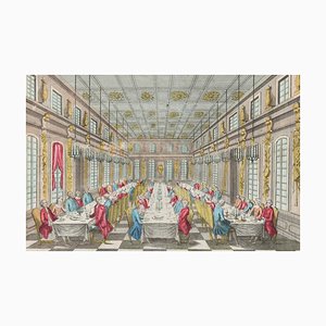 Salle Des Festins De Versailles - Original Etching Late 18° Century Late 18th Century-ZCI-761744