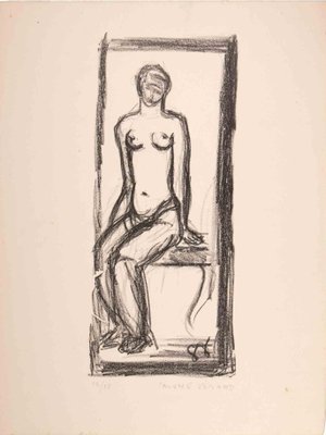 Salomé Vénard, Nude of Woman, Original Lithograph, Mid-20th-Century-ZCI-1210989