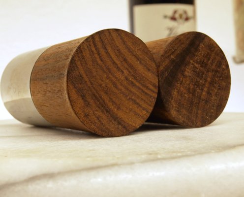 Salt and Pepper in Rosewood, 1970s, Set of 2-ZJN-1805351