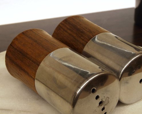 Salt and Pepper in Rosewood, 1970s, Set of 2-ZJN-1805351