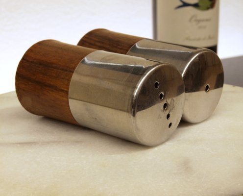 Salt and Pepper in Rosewood, 1970s, Set of 2-ZJN-1805351