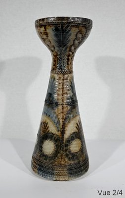 Salt Sandstone Vase by J-C. Courjault for Keraluc Quimper, 1960s-RVK-1347456