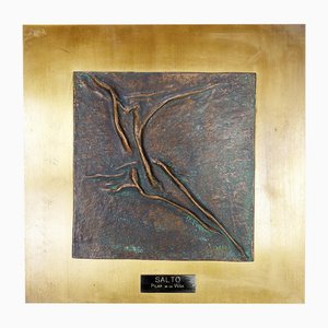 Salto Pilar De La Vega Martinez, Bronze Sculpture on Panel-NYF-2018846