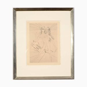 Salvador Dali, Bicéphale from Les Amours de Cassandre, Original Etching, 1960s, Framed-OGW-1680838