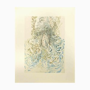 Salvador Dali, Cacciaguida Sees Dante's Exile in God, Woodcut, 1963-ZCI-2029305