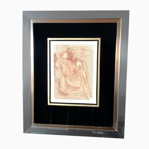 Salvador Dalì, Dantes Repentance, Divine Comedy Series, Woodblock Print, Framed-VDX-1191216