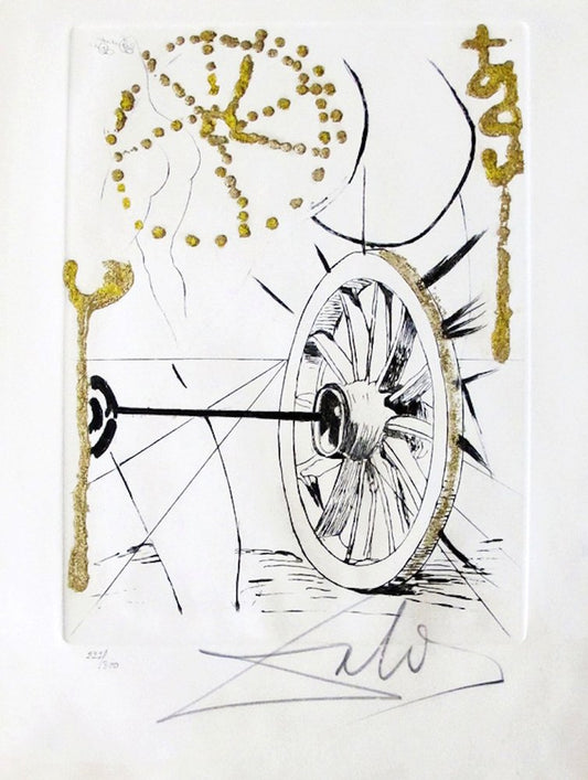 Salvador Dali, Déclin from Les Amours Jaunes, Drypoint Engraving