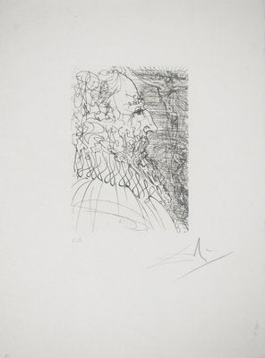 Salvador Dali, El Greco, Original Engraving-KHH-2023060