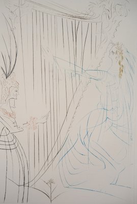 Salvador Dali, Iseult Et Branguine, 1970, Original Etching-KHH-1204112