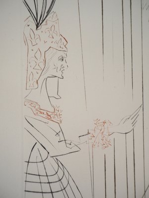 Salvador Dali, Iseult Et Branguine, 1970, Original Etching-KHH-1204112