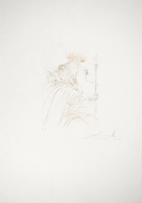 Salvador Dali, King Lear, Original Engraving-KHH-2023044