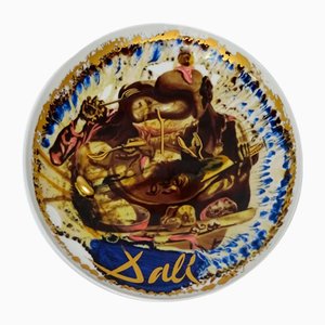 Salvador Dali, L'Assiette De Gala, Rosenthal Porcelain and Collage, 1985-NRC-1394119