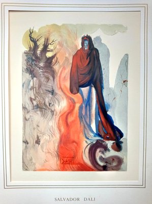 Salvador Dali, La Divine Comédie: Enfer 34, Apparition de Dité, Engraving Plate, 1960-NRC-1384259