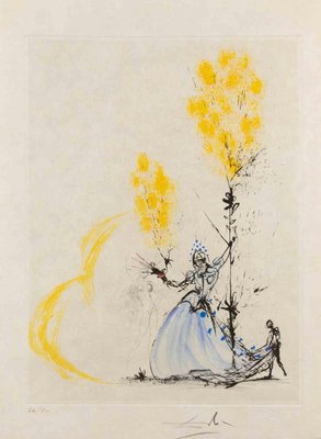 Salvador Dali, La Fille au Page, Etching, 1968-ZCI-2042297