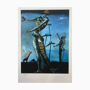 Salvador Dali, La girafe enflammée, 1969, Lithograph-ICD-1435750