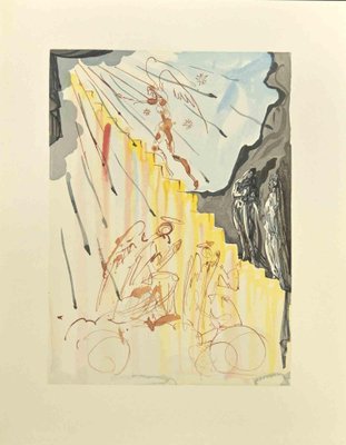 Salvador Dali, Mystical Ladder, The Divine Comedy, Woodcut, 1963-ZCI-2029185