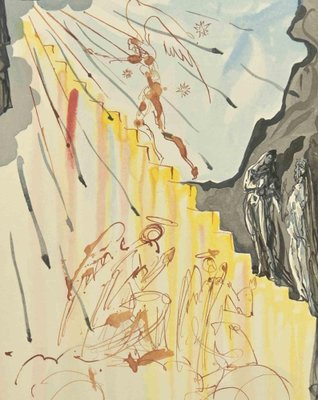 Salvador Dali, Mystical Ladder, The Divine Comedy, Woodcut, 1963-ZCI-2029185