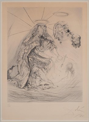 Salvador Dali, Saint Anne, 1965, Original Etching-KHH-1452192