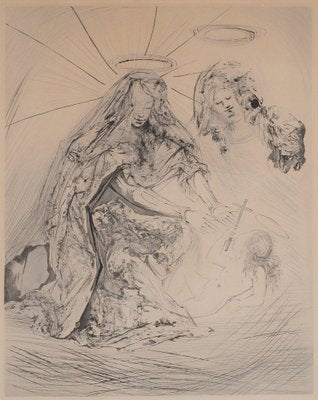 Salvador Dali, Saint Anne, 1965, Original Etching-KHH-1452192