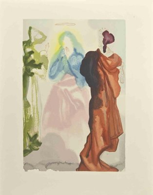 Salvador Dali, St. Bernard's Prayer to the Virgin, Woodcut Print, 1963-ZCI-2029073