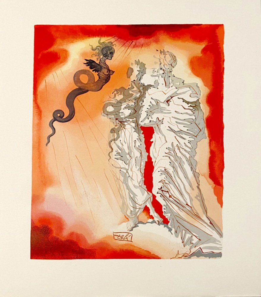 Salvador Dali, The Divine Comedy, 1963, Original Engraving