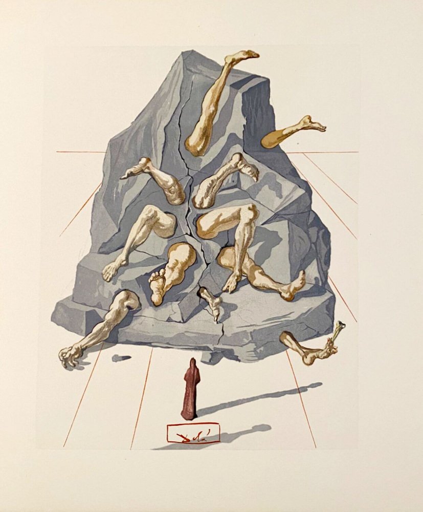 Salvador Dali, The Divine Comedy, 1963, Original Engraving