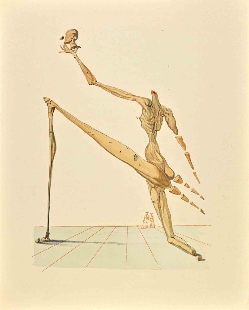 Salvador Dali, The Divine Comedy: The Alchemists, Woodcut Print, 1963