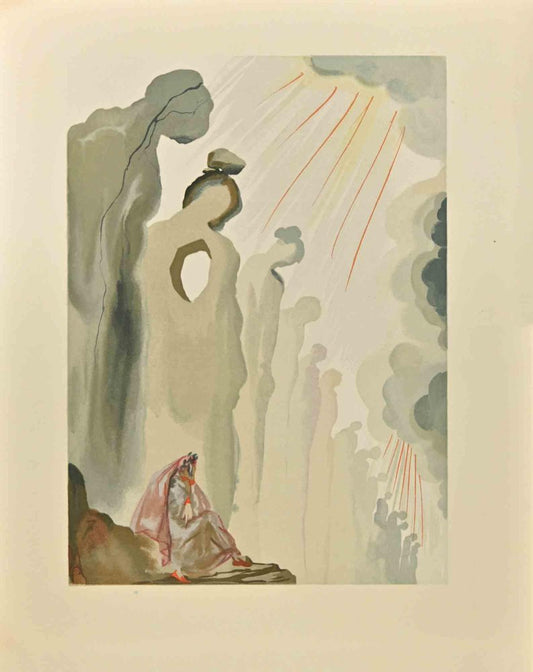 Salvador Dali, The Divine Comedy: The Envious of Purgatory, Woodcut, 1963