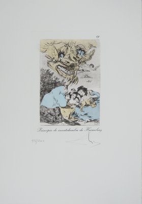 Salvador Dali, The Feast, Original Engraving-KHH-2039248