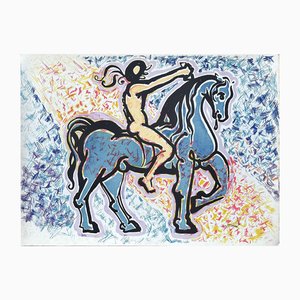 Salvador Dali, The Horseman, 1976, Original Lithograph-KHH-2036444