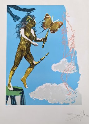 Salvador Dali, The Magic Butterfly, 1970s, Lithograph-JJT-1398491