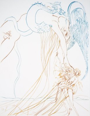 Salvador Dali, The Temptation, Original Engraving-KHH-2044020