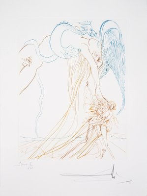 Salvador Dali, The Temptation, Original Engraving-KHH-2044020