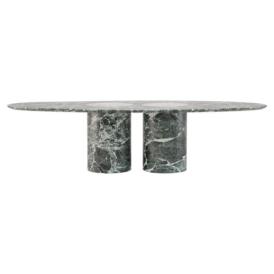 Salvante D1 Dining Table in Bianco Namibia Marble by Piotr Dąbrowa