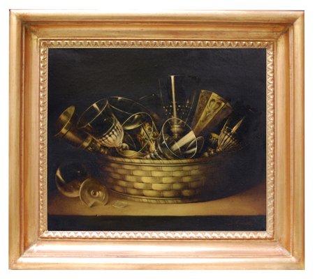 Salvatore Marinelli, Glasses Composition, 2013, Oil on Canvas, Framed-YUW-1297516