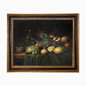 Salvatore Marinelli, Italian Still Life, Oil on Canvas, Framed-YUW-1298460